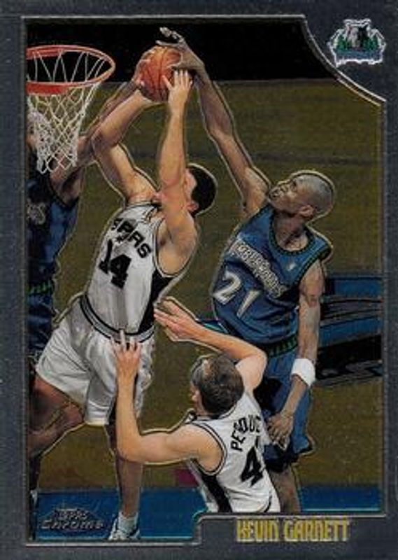 Kevin Garnett 1998 Topps Chrome #125 Base RAW