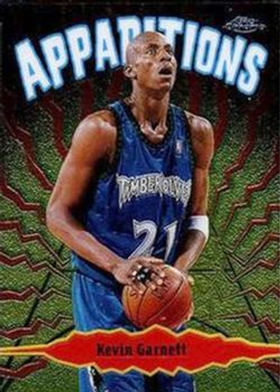 Kevin Garnett 1998 Topps Chrome #A12 Apparitions RAW