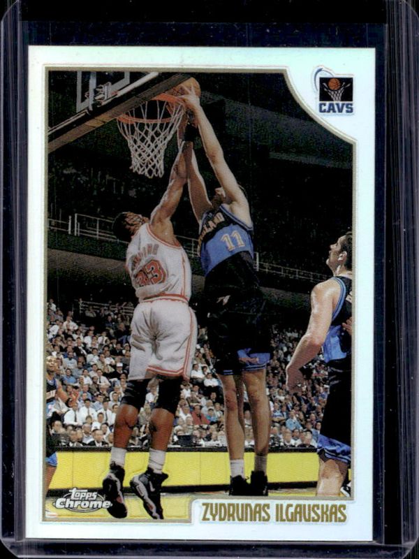 Zydrunas Ilgauskas 1998 Topps Chrome #102 Refractor RAW