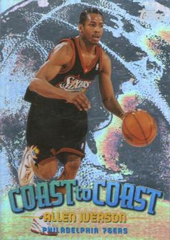 Allen Iverson 1998 Topps #CC9 Coast to Coast RAW