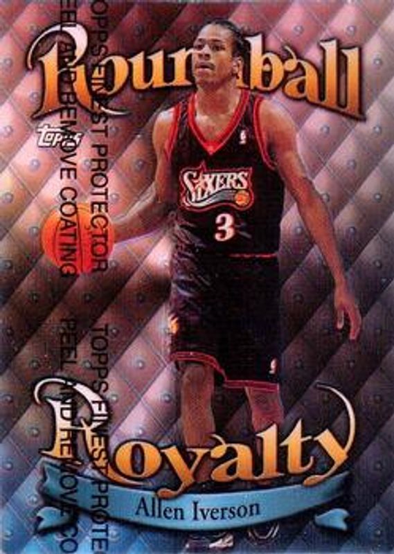 Allen Iverson 1998 Topps #R4 Roundball Royalty - Refractor RAW