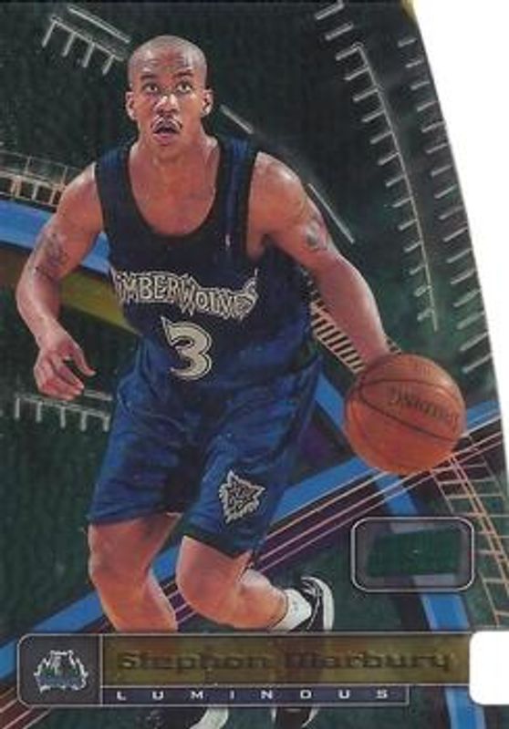 Stephon Marbury 1998 Stadium Club #T3a Triumvirate Luminous RAW