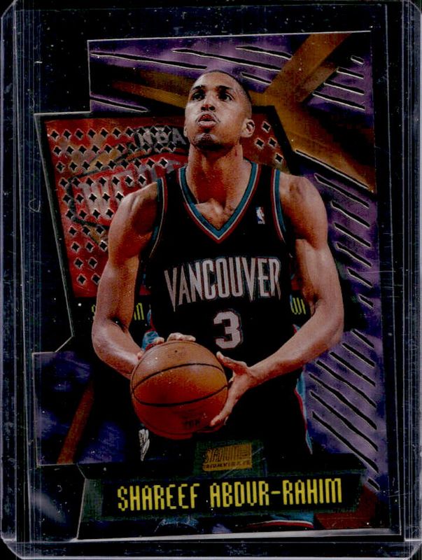 Shareef Abdur-Rahim 1998 Stadium Club #T11C Triumvirate Luminous RAW