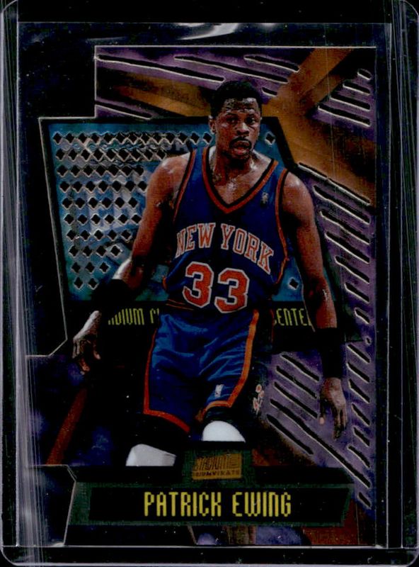 Patrick Ewing 1998 Stadium Club #T10C Triumvirate Luminous RAW