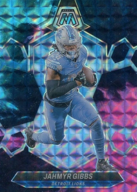 Jahmyr Gibbs 2024 Mosaic #73 Choice Nebula /1 RAW