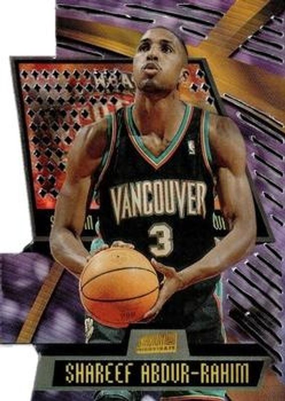 Shareef Abdur-Rahim 1998 Stadium Club #T11C Triumvirate Luminescent RAW
