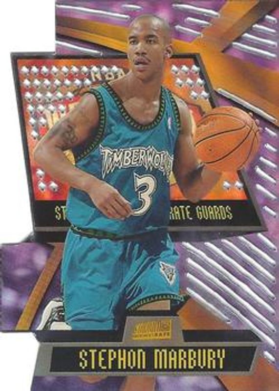 Stephon Marbury 1998 Stadium Club #T13C Triumvirate Luminescent RAW