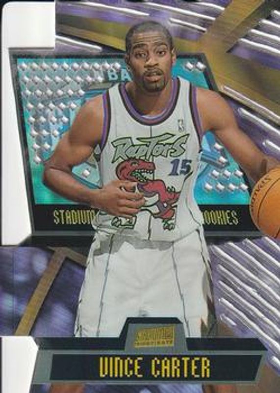 Vince Carter 1998 Stadium Club #T16C Triumvirate Luminescent Rookie RAW
