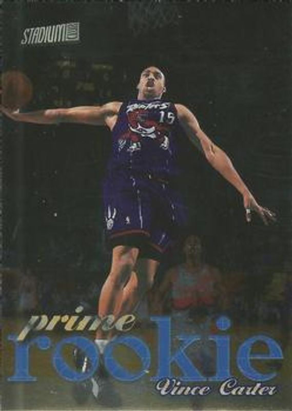 Vince Carter 1998 Stadium Club #P5 Prime Rookies Exchange RAW