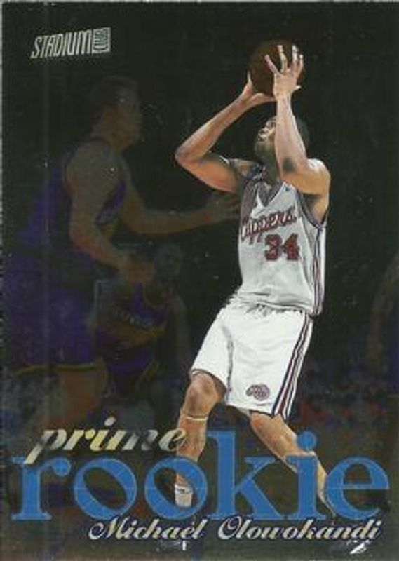 Michael Olowokandi 1998 Stadium Club #P1 Prime Rookies Exchange RAW