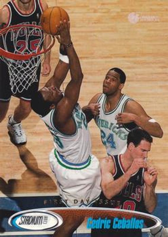Cedric Ceballos 1998 Stadium Club #67 First Day Issue RAW