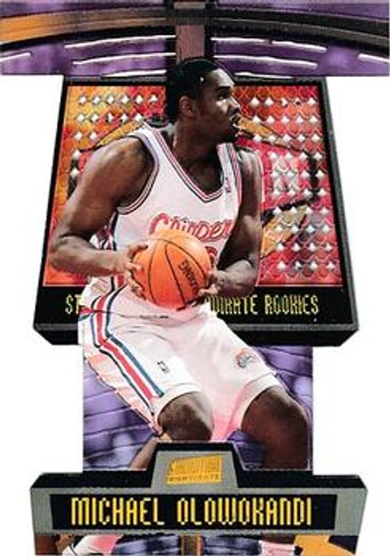Michael Olowokandi 1998 Stadium Club #T15B Triumvirate Illuminator Rookie RAW