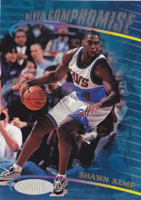 Shawn Kemp 1998 Stadium Club #5 Never Compromise Jumbo RAW