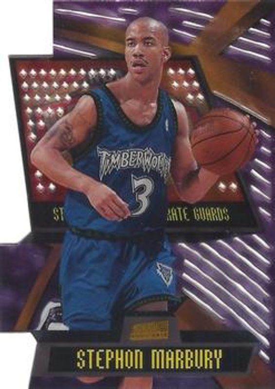 Stephon Marbury 1998 Stadium Club #T13C Triumvirate Luminous RAW