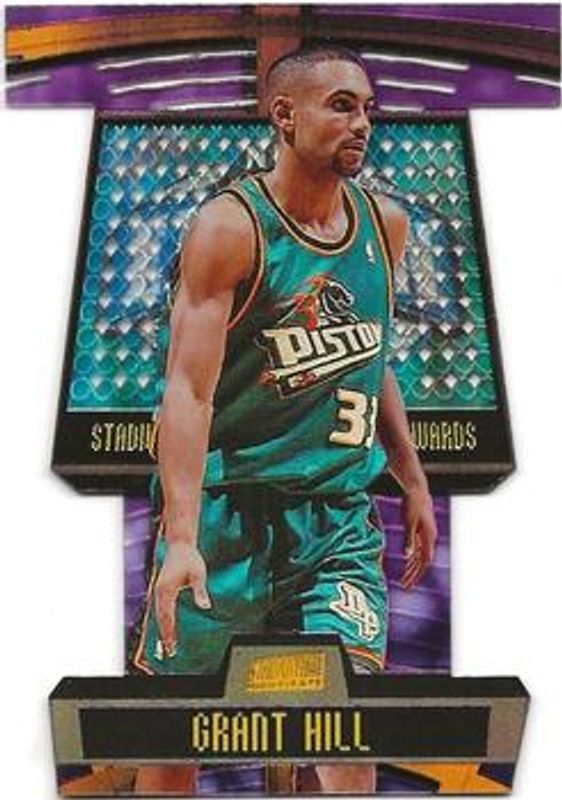 Grant Hill 1998 Stadium Club #T12B Triumvirate Luminous RAW