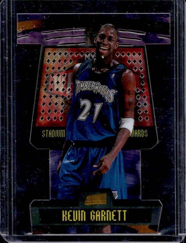 Kevin Garnett 1998 Stadium Club #T11B Triumvirate Luminous RAW