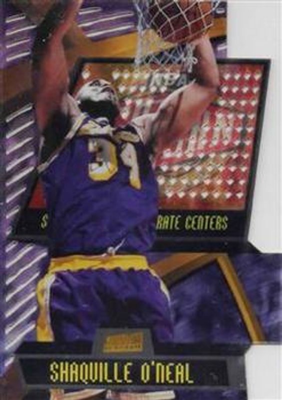 Shaquille O'Neal 1998 Stadium Club #T9A Triumvirate Luminous RAW