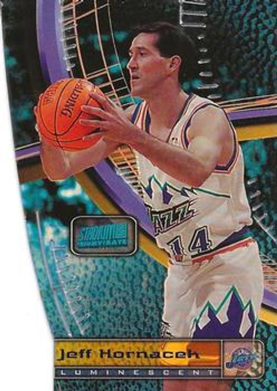 Jeff Hornacek 1998 Stadium Club #T8c Triumvirate Luminescent RAW