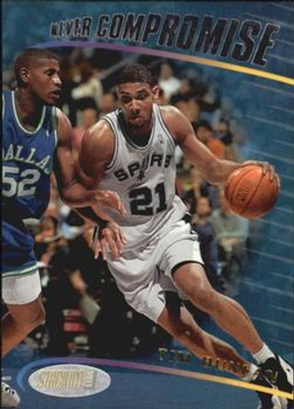 Tim Duncan 1998 Stadium Club #NC4 Never Compromise RAW