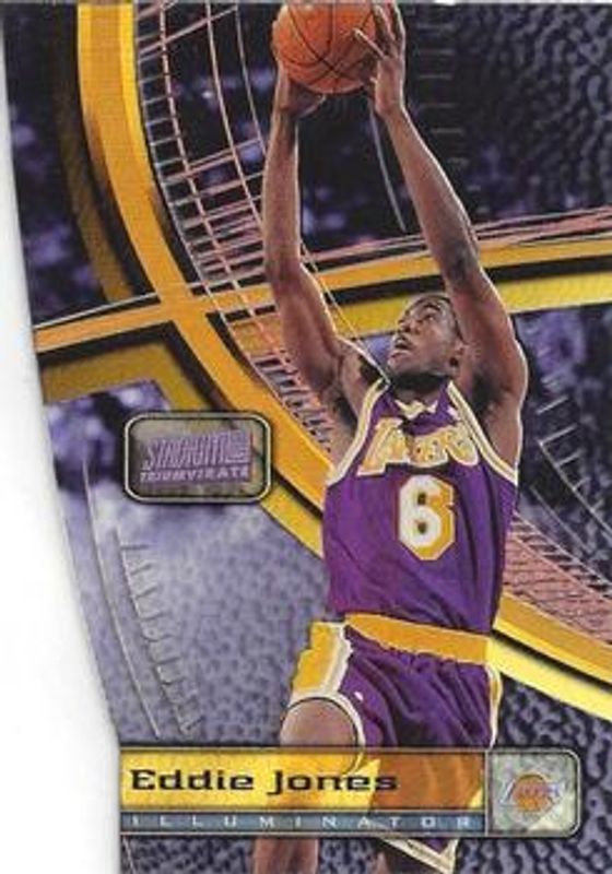 Eddie Jones 1998 Stadium Club #T2c Triumvirate Illuminator RAW