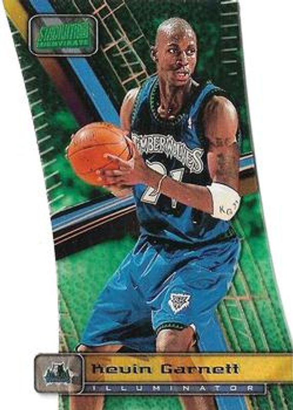 Kevin Garnett 1998 Stadium Club #T3b Triumvirate Illuminator RAW