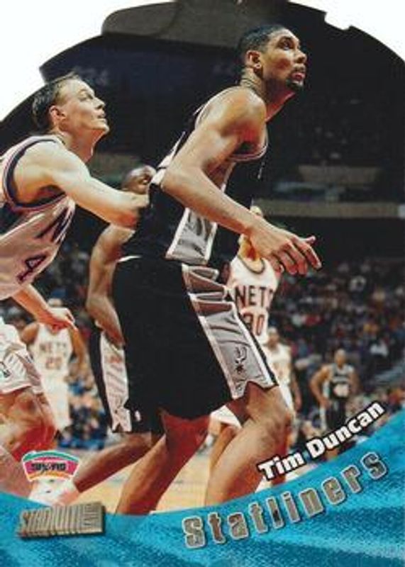 Tim Duncan 1998 Stadium Club #S4 Statliners RAW