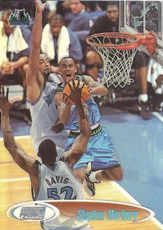 Stephon Marbury 1998 Stadium Club #SCC10 Chrome - Refractor RAW