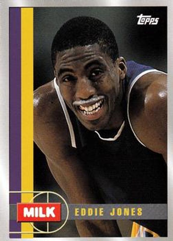 Eddie Jones 1998 Topps Milk Mustache #5 Base RAW