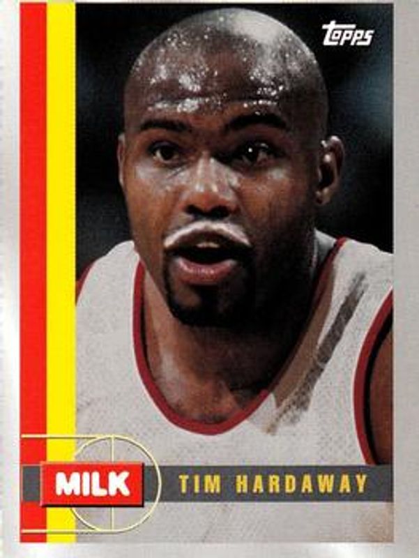 Tim Hardaway 1998 Topps Milk Mustache #3 Base RAW