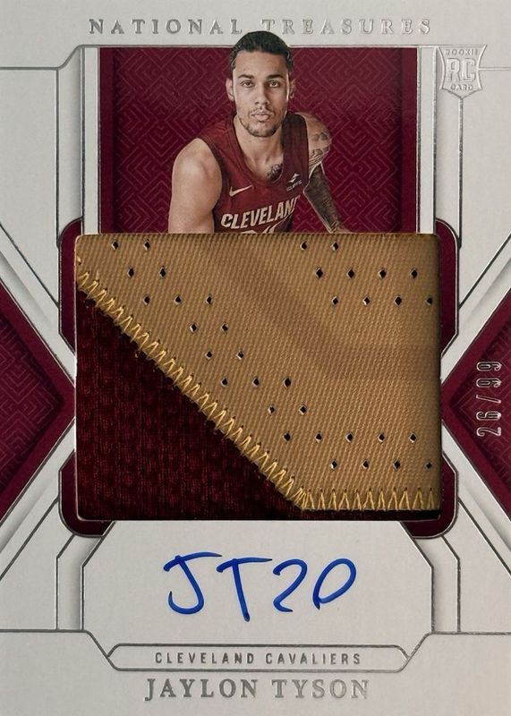 Jaylon Tyson 2024 National Treasures #134 Rookie Patch Auto /99 