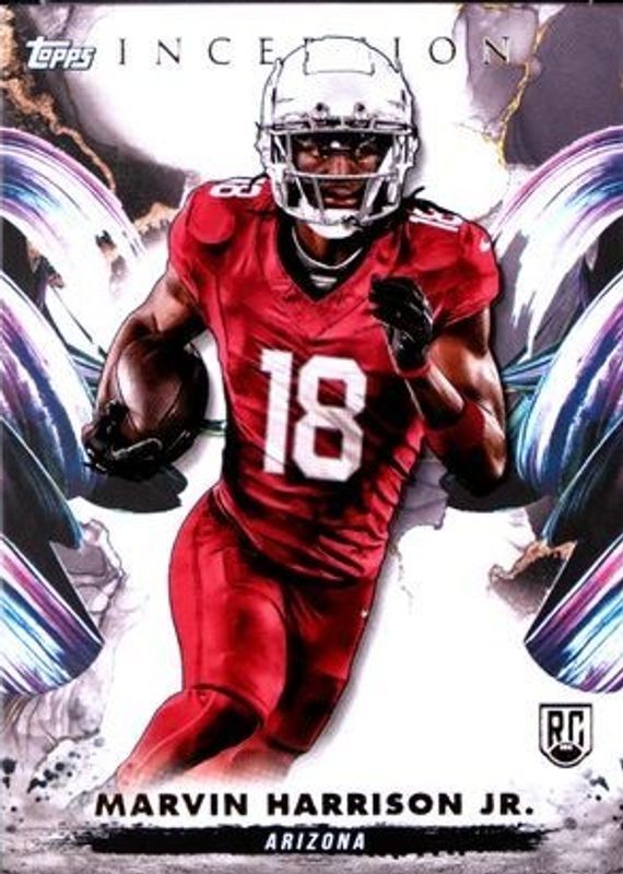 Marvin Harrison Jr. 2024 Topps Inception #169 Base Rookie RAW