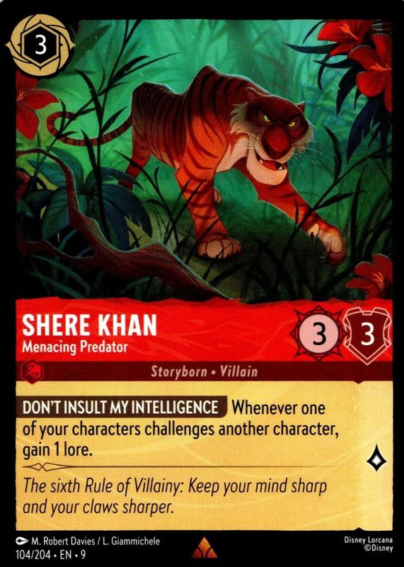 Shere Khan - Menacing Predator 2025 Fabled #104/204 Base PSA 6