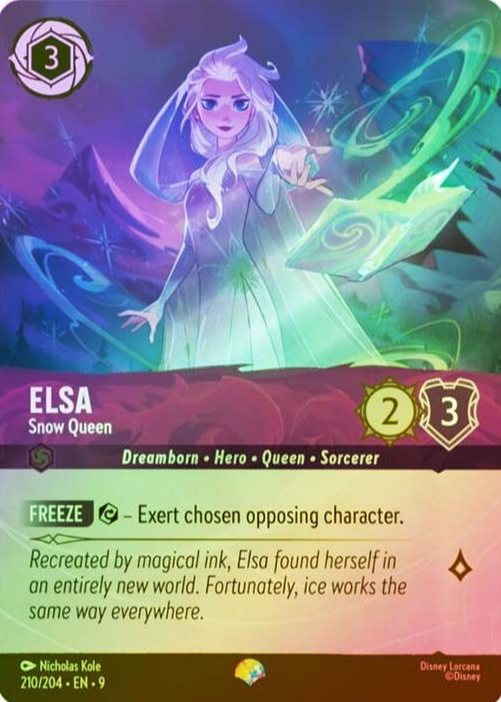 Elsa - Snow Queen 2025 Fabled #210/204 Epic Price Guide - Sports