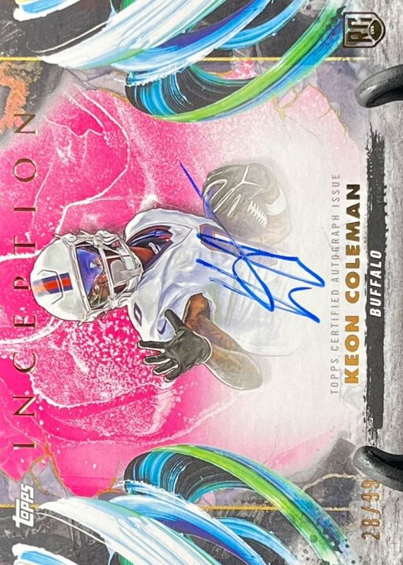 Keon Coleman 2024 Topps Inception #RA-KC Rookie Autographs Variation - Magenta /99 RAW