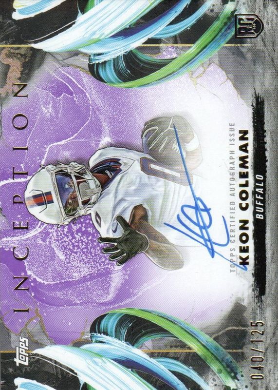 Keon Coleman 2024 Topps Inception #RA-KC Rookie Autographs Variation - Purple /125 RAW
