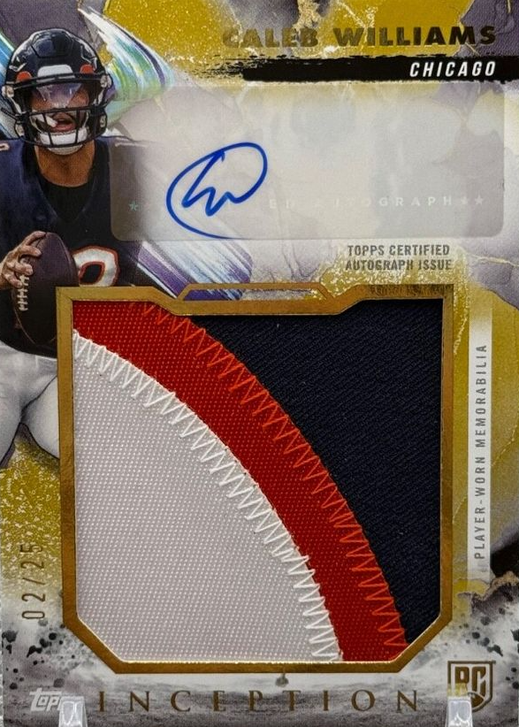 Caleb Williams 2024 Topps Inception #RJRA-CW Rookie Jumbo Relic 