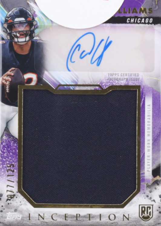Caleb Williams 2024 Topps Inception #RJRA-CW Rookie Jumbo Relic 