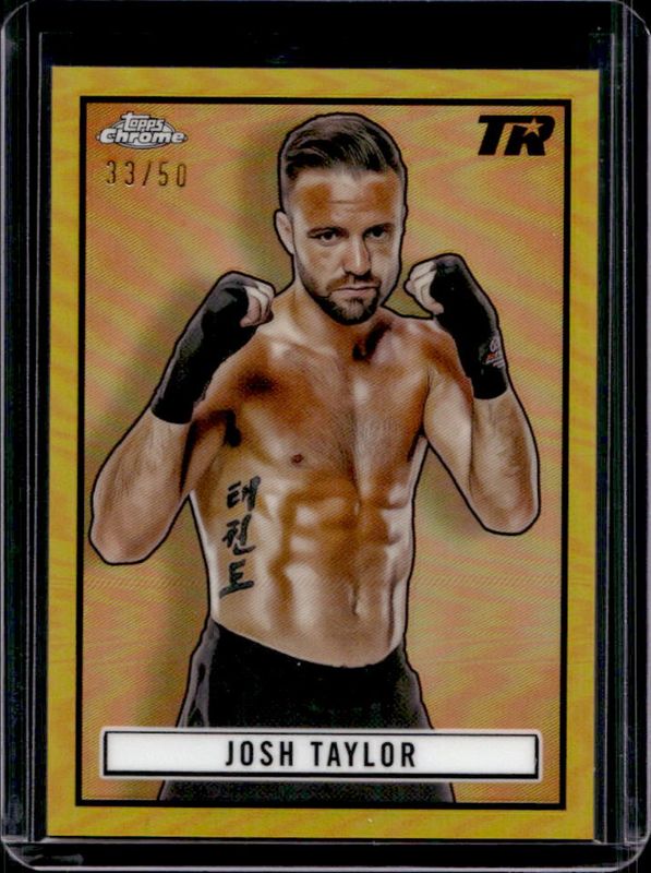 Josh Taylor 2024 Topps Chrome #TR-8 1951 Ringside - Gold Refractor /50 RAW