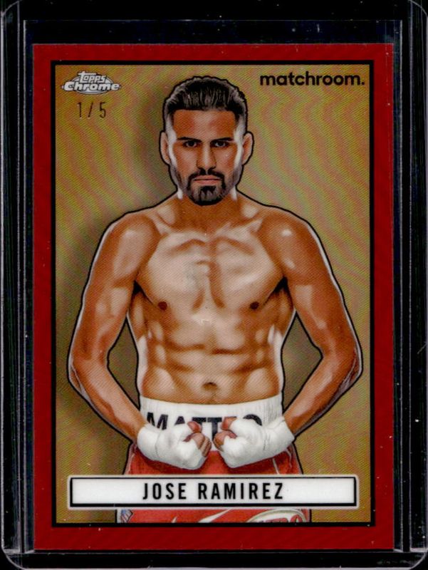Jose Ramirez 2024 Topps Chrome #TR-34 1951 Ringside - Red Refractor /5 RAW