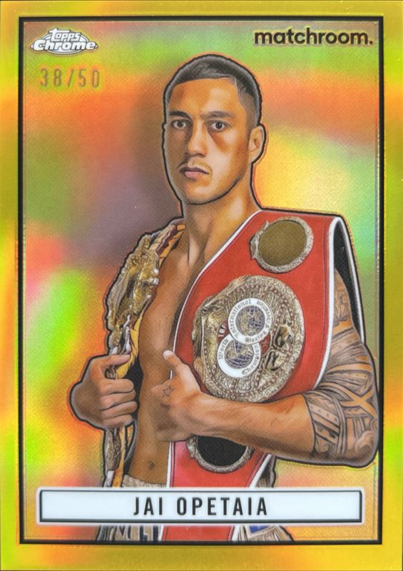 Jai Opetaia 2024 Topps Chrome #TR-33 1951 Ringside - Gold Refractor /50 RAW