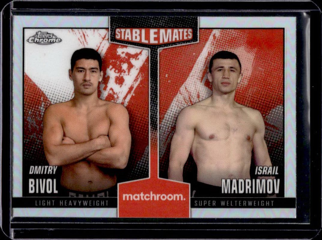 Dmitry Bivol / Israil Madrimov 2024 Topps Chrome #SM-3 Stablemates RAW