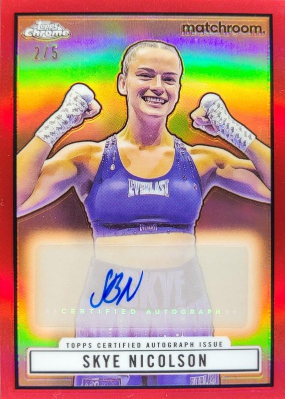 2024 Topps Chrome #TRA-SK 1951 Ringside Autographs - Red Refractor /5