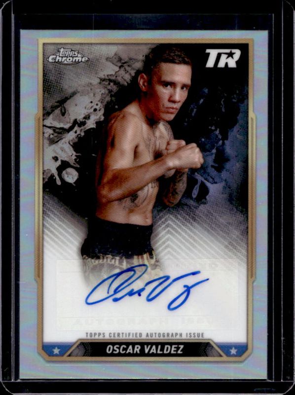Oscar Valdez 2024 Topps Chrome #CBA-OVZ Chrome Autographs RAW