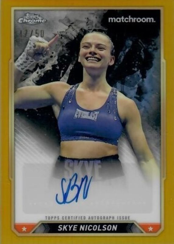 2024 Topps Chrome #CBA-SNN Chrome Autographs - Gold Refractor /50