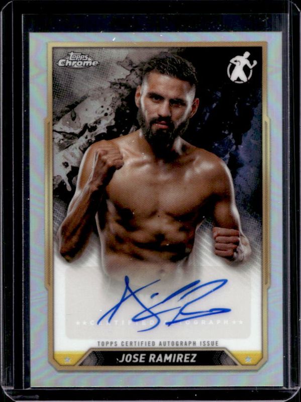 Jose Ramirez 2024 Topps Chrome #CBA-JRZ Chrome Autographs RAW