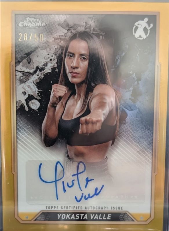 2024 Topps Chrome #CBA-YVE Chrome Autographs - Gold Refractor /50