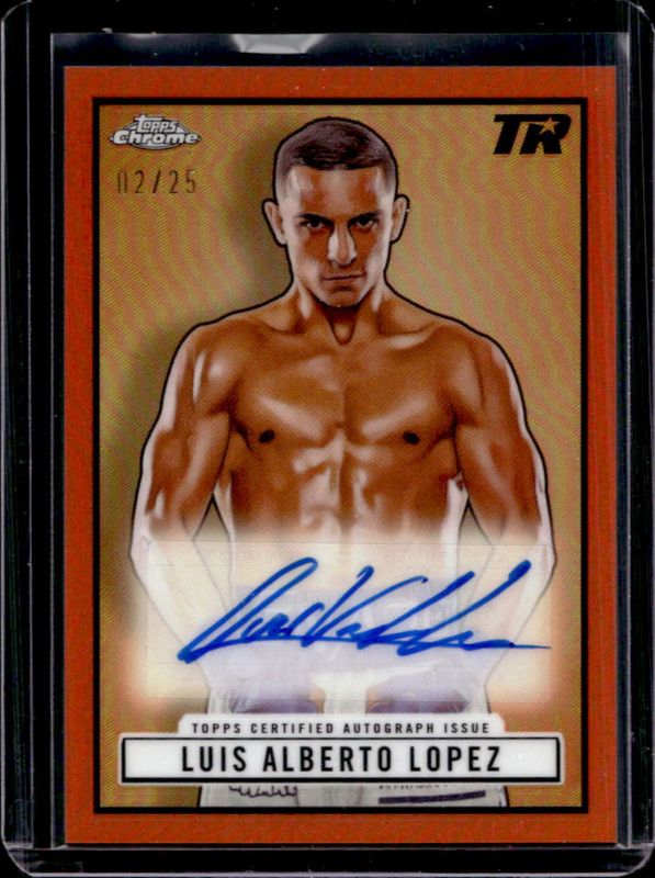Luis Alberto Lopez 2024 Topps Chrome #TRA-LL 1951 Ringside Autographs - Orange Refractor /25 RAW