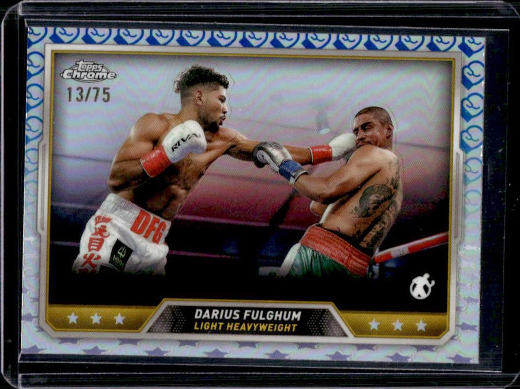 Darius Fulghum 2024 Topps Chrome #95 Glove Loge Refractor /75 RAW