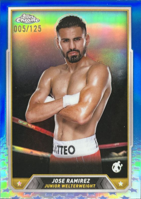 Jose Ramirez 2024 Topps Chrome #13 Blue Refractor /125 RAW