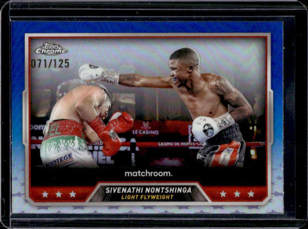 Sivenathi Nontshinga 2024 Topps Chrome #96 Blue Refractor /125 RAW